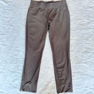 EUC Women’s XSmall Eileen Fisher Pull On Trousers Dress Pants Gray/Brown